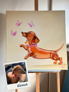 Crystal Pet — Commissioned Oil Painting